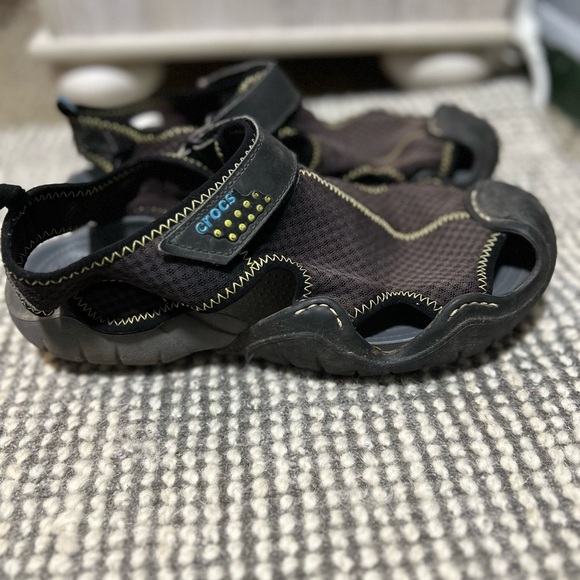 Crocs Swiftwater Mesh Deck Sandal Size 11 - Picture 2 of 6